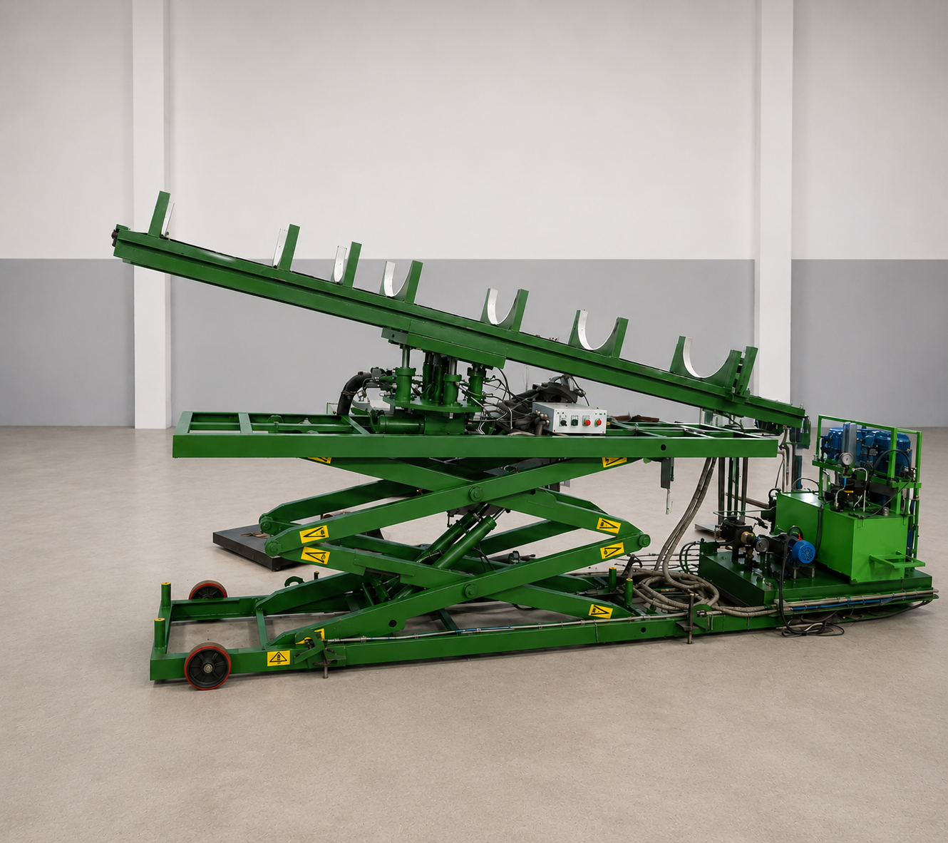 PLC OPERATED ARTICLE LOADING AND UNLOADING SYSTEM